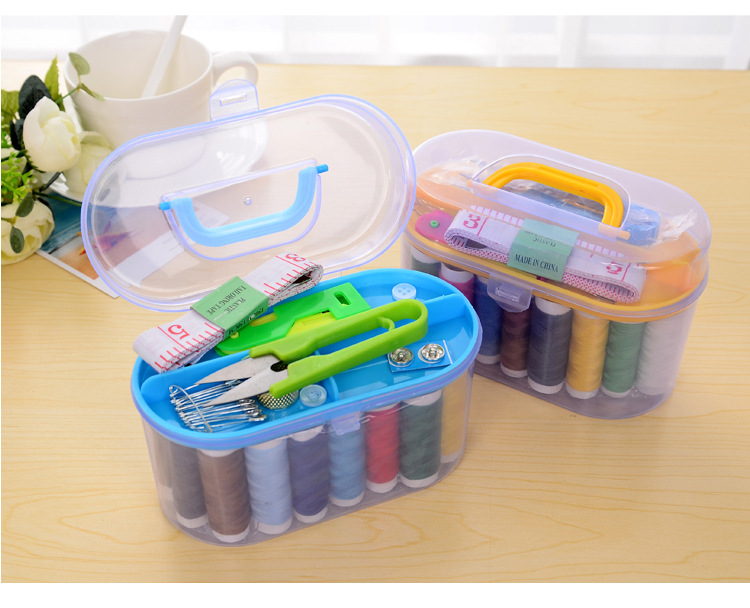 Portable multi-functional sewing box, household 鏠 sewing kit, cross-stitch needlework hand 鏠 needle set tools pic 3