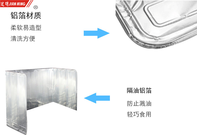 JM8146 aluminum foil gas stove oil shield, kitchen heat insulation board, oil-proof board, oil splash-proof kitchen creative products pic 6