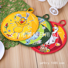 【 Chi Jia 】 Fashionable European and American style kitchen printed absorbent cleaning cloths, dishcloths, household cleaning wipes pic 3