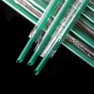 现货 高品质吸管 6mm一次性黑色吸管 独立包装 家居弯头吸管详情2