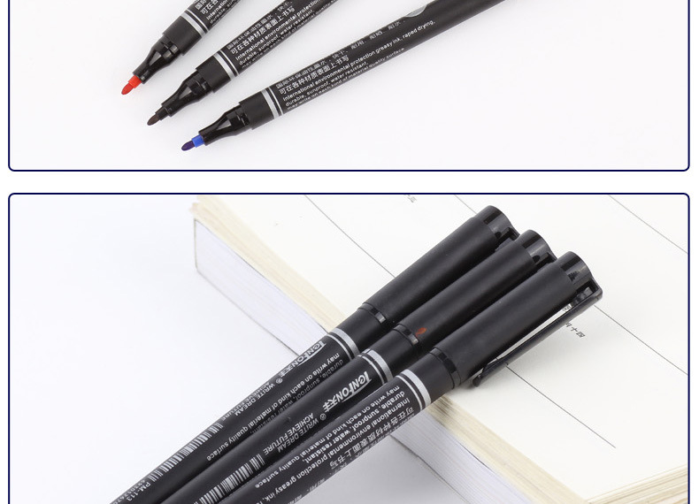 Factory direct supply Tianfeng single-head small marker pen oil-based marker pen 113 fine rod foreign trade marker pen pic 9