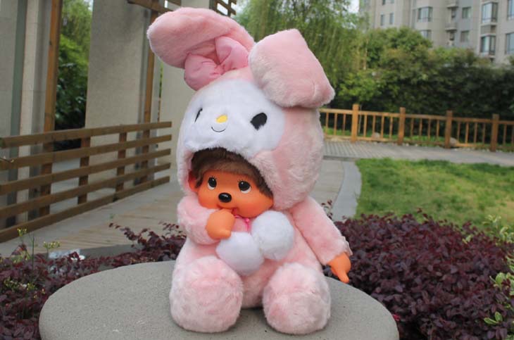 Mengqiqi 80CM animal-transformed large Stildy Doll, anime doll, Relaxing Bear Home Creative Bonnie pic 2