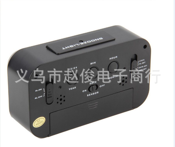 Temperature version smart clock, silent clock, snooze electronic clock, light-sensing alarm clock with voice, student special alarm clock wholesale pic 10