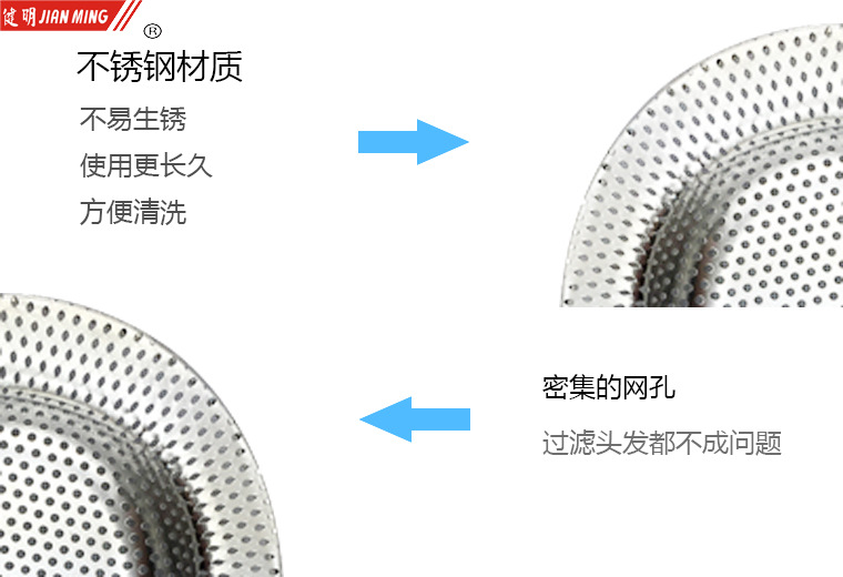 JM8115 stainless steel water filter and drainage screen, sink, floor drain filter screen, sink, drain basin and strainer screen pic 7