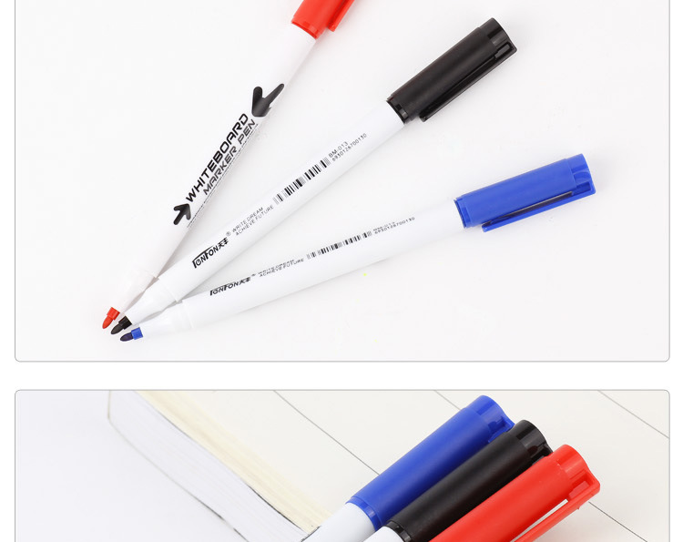 Factory-supplied small whiteboard pens with fine labels, black, blue, red and green whiteboard pens, export 013 whiteboard pens, easy to write and erase pic 10