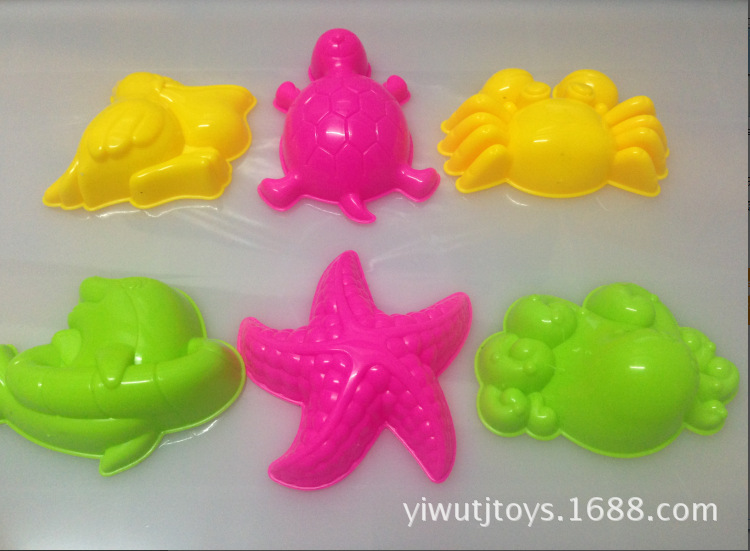 动力海洋模具彩泥粘土工具DIY儿童戏水塑料沙滩玩具套装创意详情8