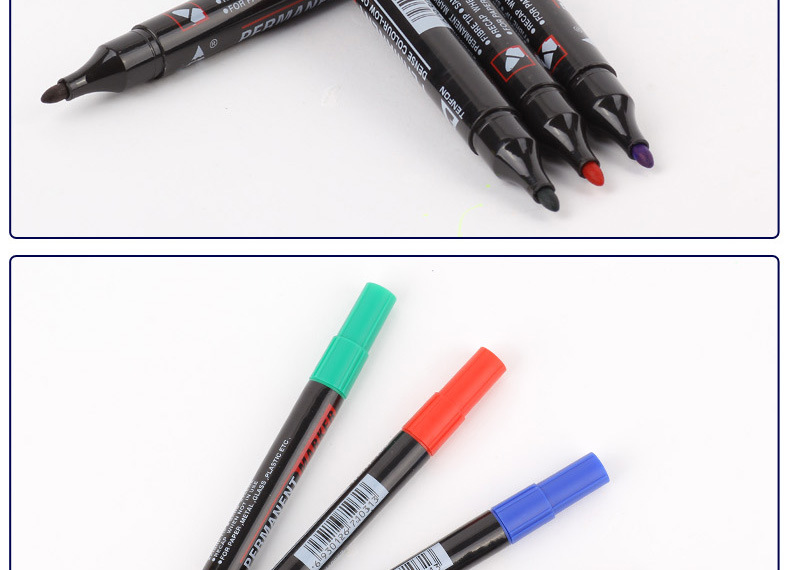 外贸出口油性记号笔无笔夹多色记号笔103马克笔详情8