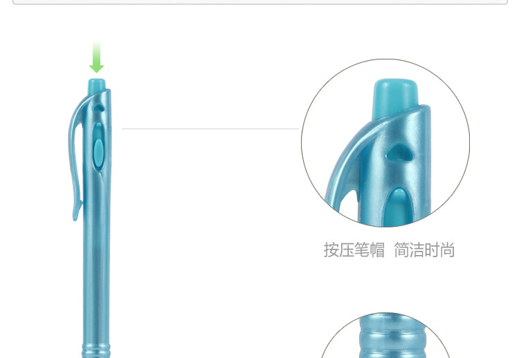 Pearlescent ballpoint pen TENFON Simple Jumping Advertising Pen 5767 fine ballpoint pen pic 6