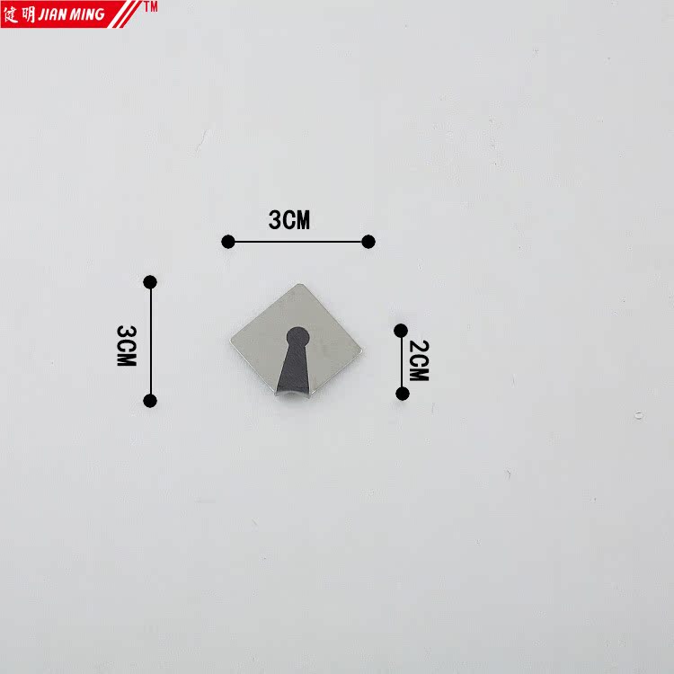 JM1044 stainless steel diamond-shaped strong adhesive hook, seamless hook, nail-free hook, self-adhesive wall-mounted pic 11