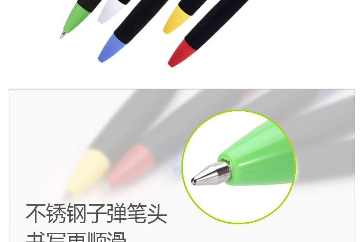 Office ballpoint pen 1.0MM press ballpoint pen plastic 527-24 Ballpoint pen pic 6