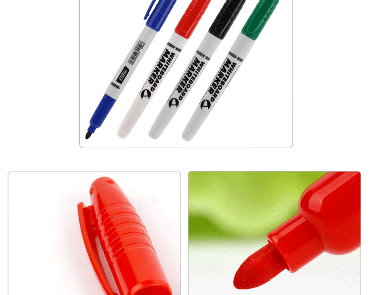 Foreign trade fine-stick whiteboard pen, small single-head whiteboard pen, Tianfeng 012 water-based erasable whiteboard marker pic 5