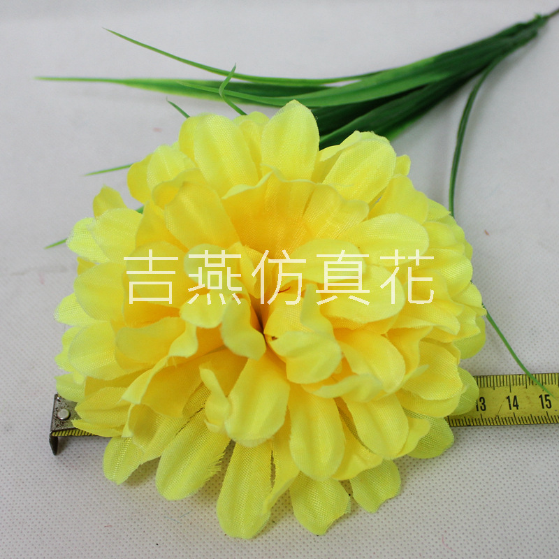 吉磐仿真花朵电子花圈材料绢花清明菊花百合仿真花大全人造花厂家详情15
