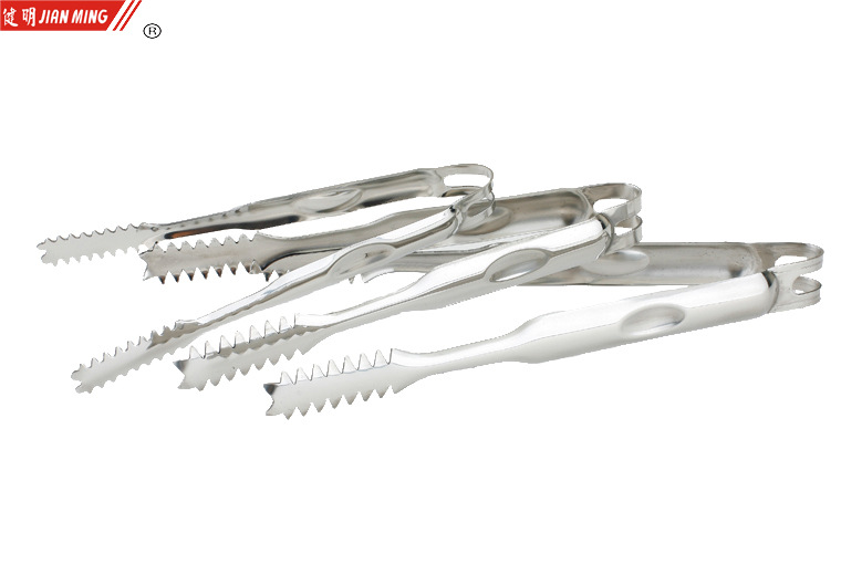 JM8124 stainless steel heat-resistant tongs, multi-functional food tongs, barbecue tongs, ice tongs, salad tongs, noodle tongs and bread tongs pic 14