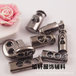 彩色塑料扣子圆形单孔吊钟绳子收紧弹簧松紧调节扣定穿猪鼻卡止绳详情5