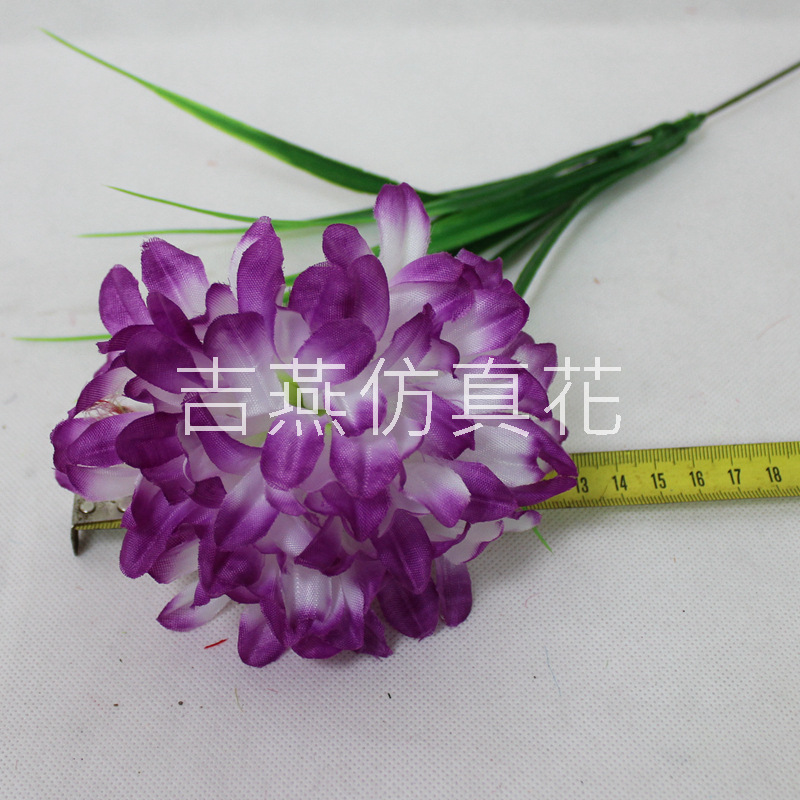 吉磐仿真花朵电子花圈材料绢花清明菊花百合仿真花大全人造花厂家详情19