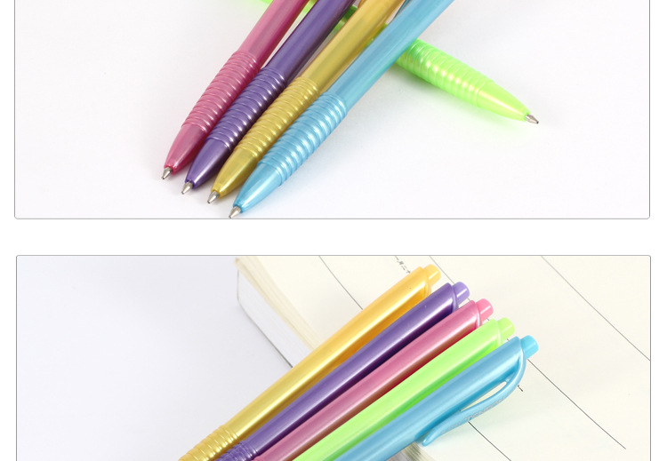 Pearlescent ballpoint pen TENFON Simple Jumping Advertising Pen 5767 fine ballpoint pen pic 9