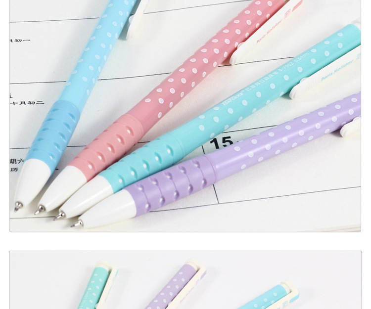 Press the plastic ballpoint pen wholesale dot student ballpoint pen 7502 jumping silk-screen printing ballpoint pen pic 12