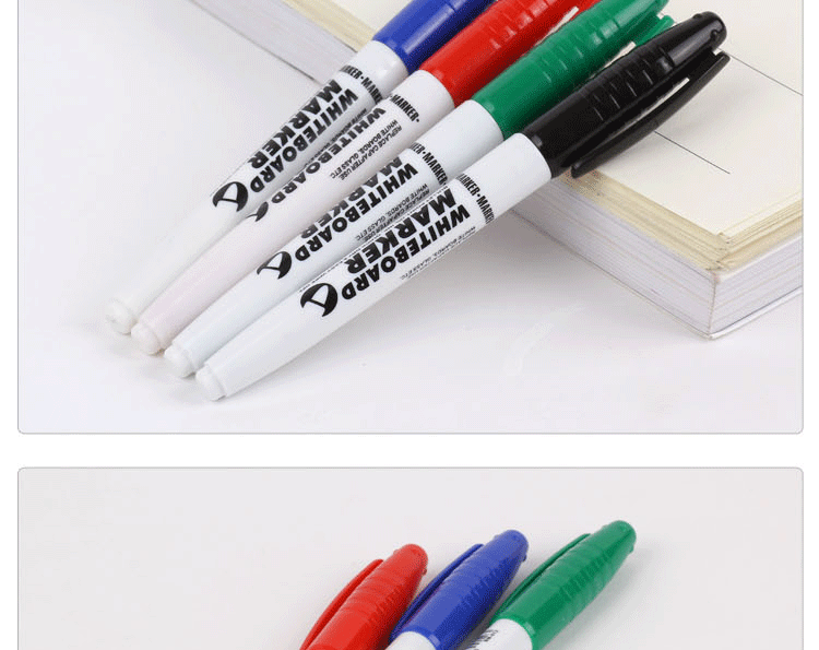 Foreign trade fine-stick whiteboard pen, small single-head whiteboard pen, Tianfeng 012 water-based erasable whiteboard marker pic 10