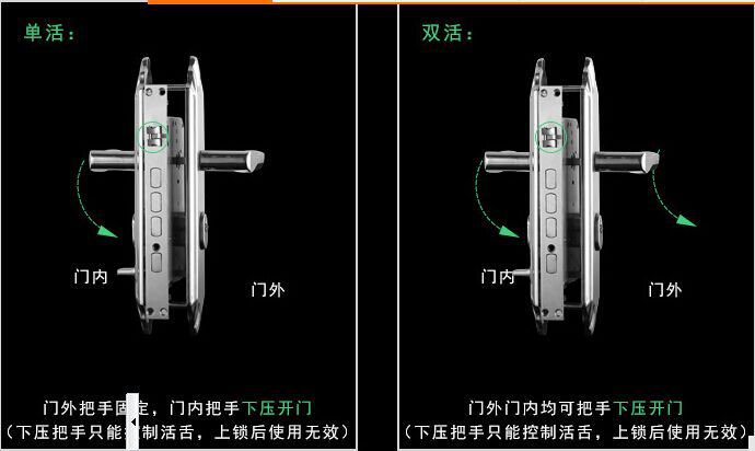 鸿威厂家直销进户门铁把手防盗大门铁拉手通用型黑金刚铁把手双活详情23