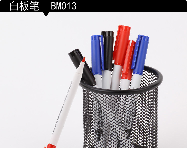 Factory-supplied small whiteboard pens with fine labels, black, blue, red and green whiteboard pens, export 013 whiteboard pens, easy to write and erase pic 2