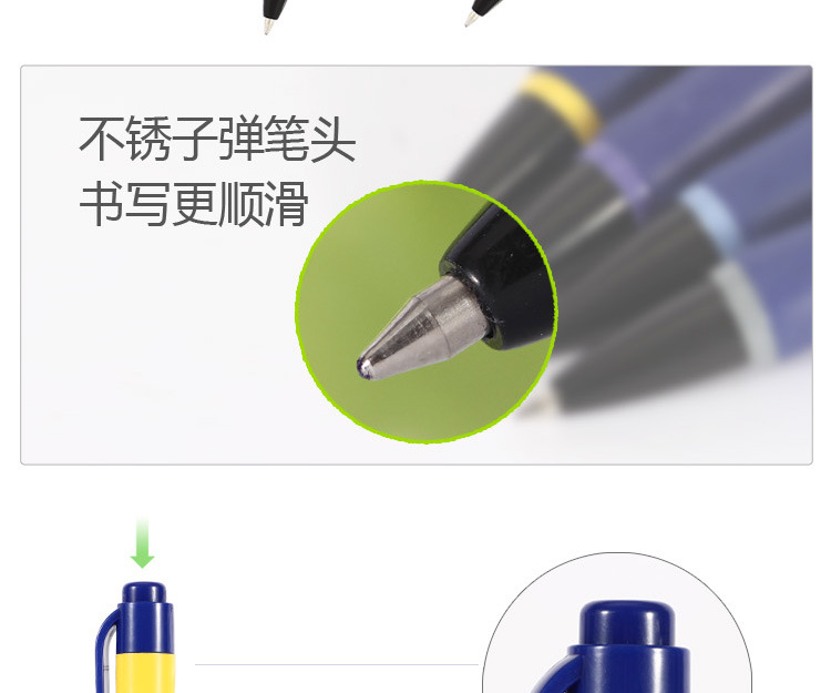 TF587 brand ballpoint pens, office ballpoint pens, plastic classic 0.7MM ballpoint pens, 24 pens per box pic 5