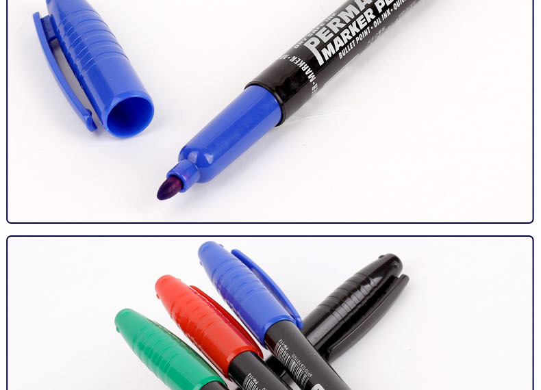 黑色单头细小记号笔天丰112油性马克笔温州制笔厂详情6