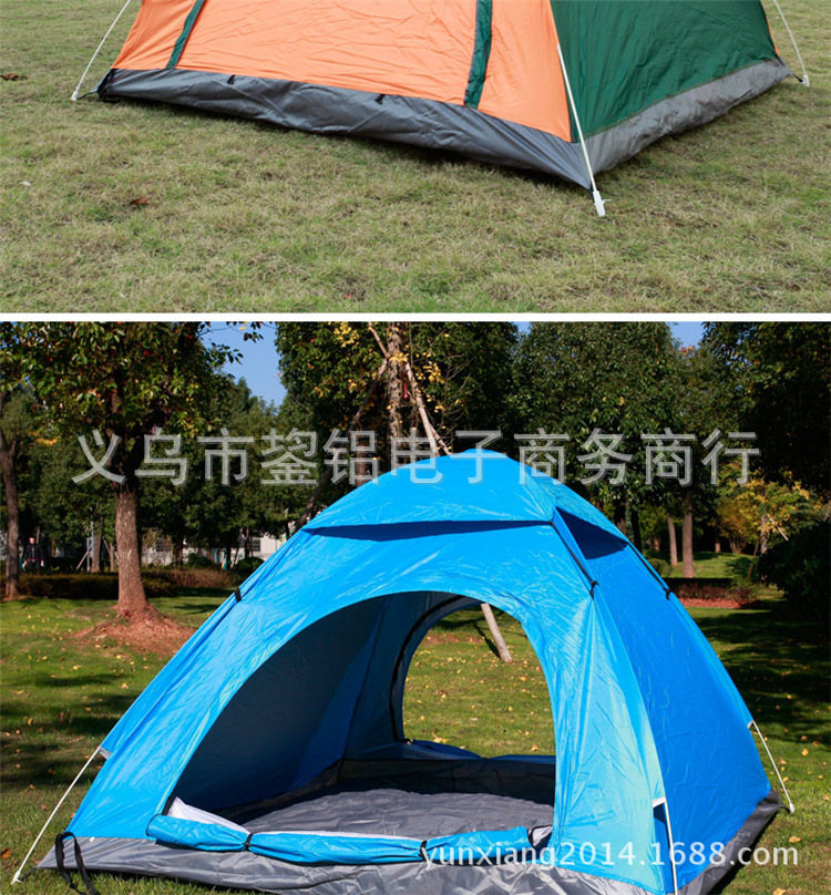 全自动户外3-4人速开帐篷沙滩野外露营钓鱼手抛速开双人帐篷印详情18