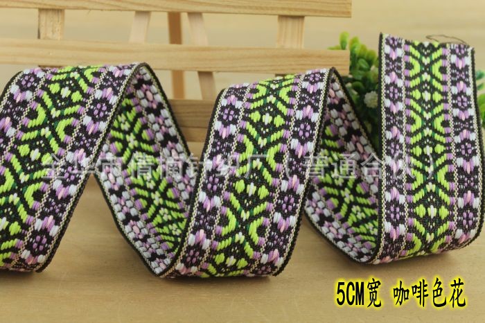 Stock al por mayor 12345cm ancho viento étnico color jacquard correas ropa bolsos zapatos sombreros y otros accesorios decorativos pic 40