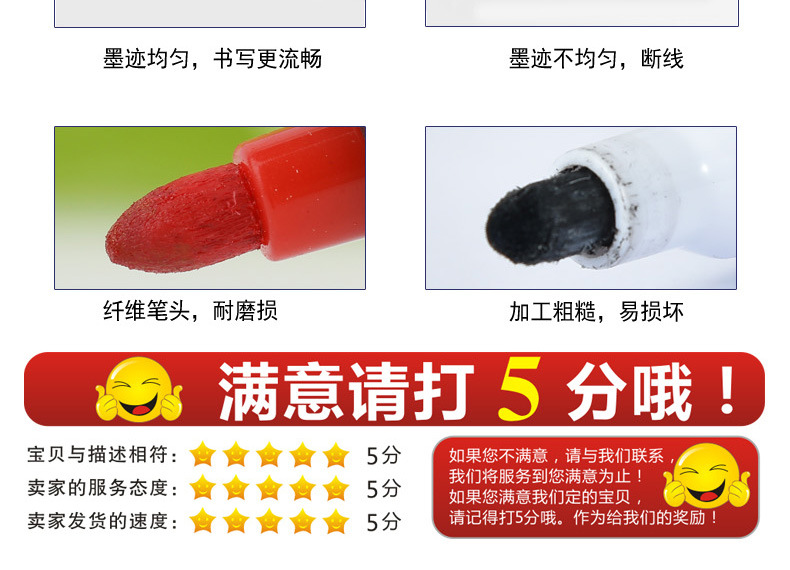 Factory direct supply Tianfeng single-head small marker pen oil-based marker pen 113 fine rod foreign trade marker pen pic 11