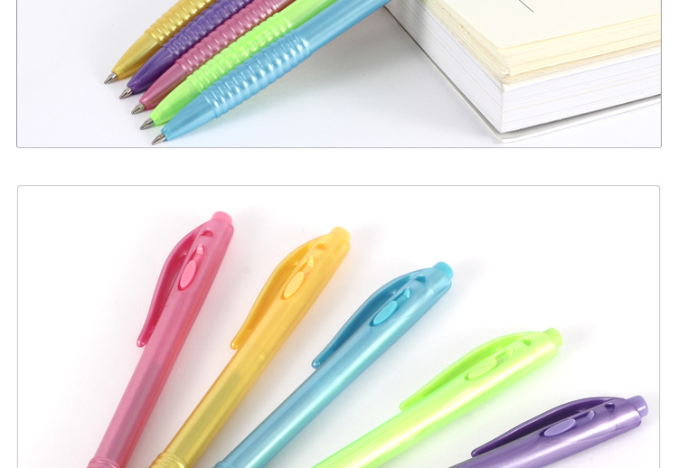Pearlescent ballpoint pen TENFON Simple Jumping Advertising Pen 5767 fine ballpoint pen pic 10