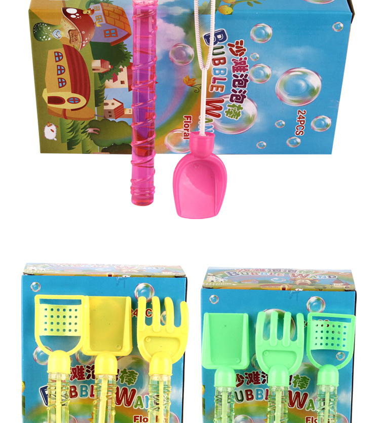 Bubble stick beach bubble water colorido 28CM bubble water blow bubble juguetes stand de tierra juguetes fuente pic 13