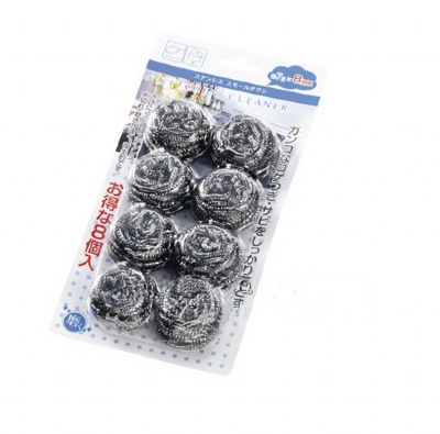 Japanese ECHO steel wool balls, 8-piece set, stainless steel cleaning balls, non-shedding kitchen cleaning balls, pot washing balls pic 11