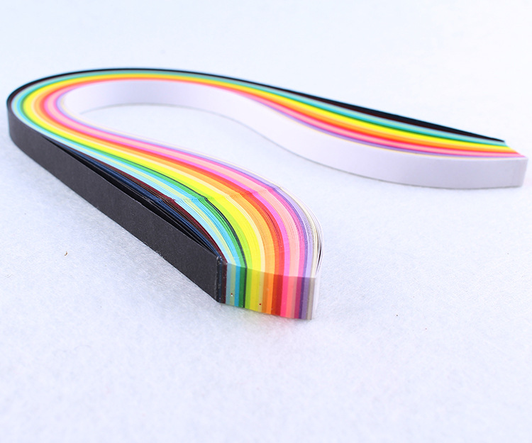 欣乐26色10mm39cm160条彩色衍纸条手工衍纸画材料包详情8