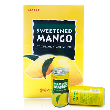 Korean imported Lotte mango juice drink 180ml*15 Fruit-flavored mango juice drink pic 3