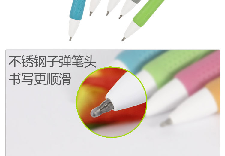 Colorful jumping gel pen, carbon pen, office gel signature pen, 1620 semi-metal pen, advertising promotion pen pic 5