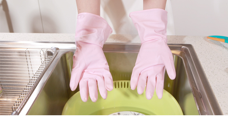 Japanese imported household gloves, laundry gloves, latex rubber gloves, anti-slip cleaning gloves, kitchen dishwashing gloves pic 4