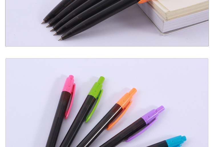 Press the black rod ballpoint pen 572 plastic ballpoint pen, oil pen, Tianfeng advertising pen pic 10