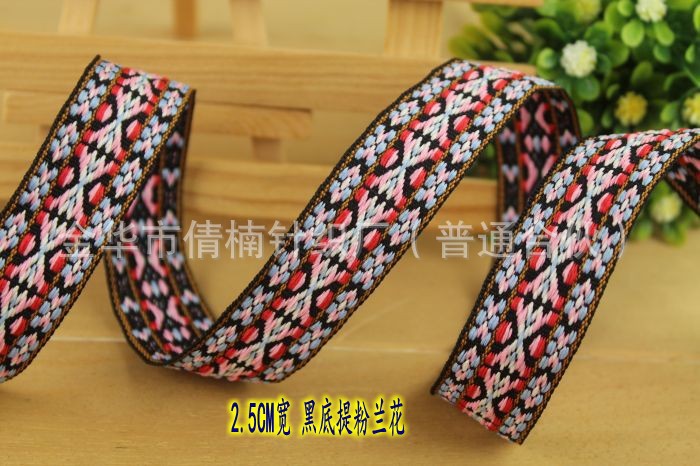 Stock al por mayor 12345cm ancho viento étnico color jacquard correas ropa bolsos zapatos sombreros y otros accesorios decorativos pic 35