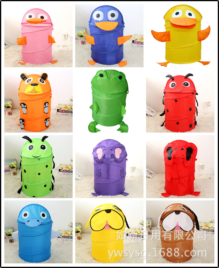 卡通动物桶组合图