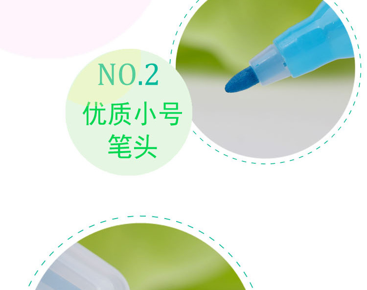 Tianfeng 2230 six-color highlighter for foreign trade, a plastic highlighter with two ends pic 5