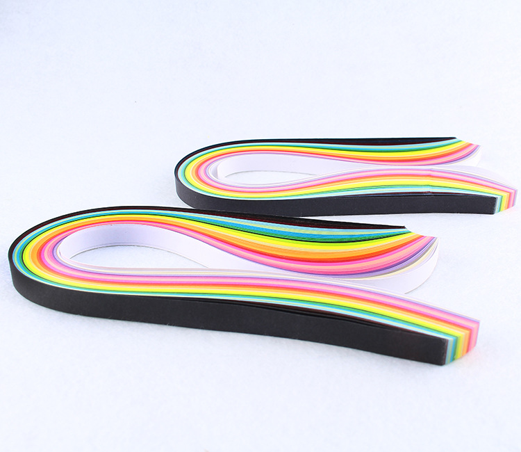 欣乐26色10mm39cm160条彩色衍纸条手工衍纸画材料包详情11