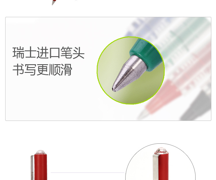 Socket straight liquid water-based pen, 0.5MM signature pen, black, blue, red and green small amount wholesale water-based pen, 802 carbon pen pic 5