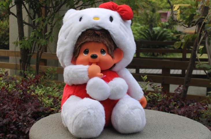 Mengqiqi 80CM animal-transformed large Stildy Doll, anime doll, Relaxing Bear Home Creative Bonnie pic 5