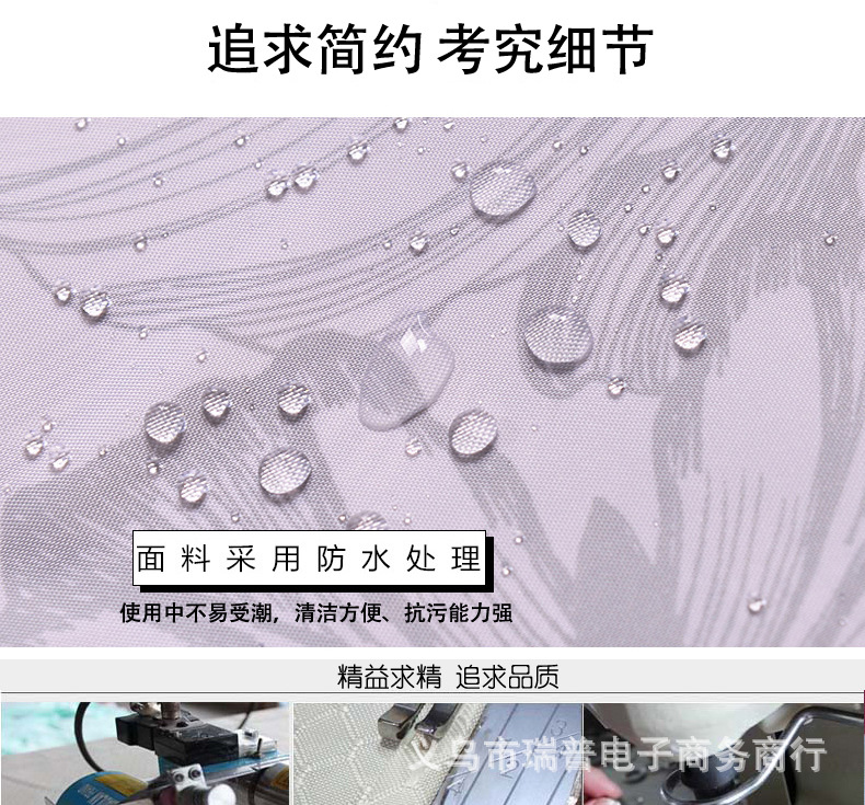 Bath curtain fabric, bathroom partition curtain, thickened waterproof and mold-proof butterfly polyester bath curtain, shower room hanging curtain pic 5