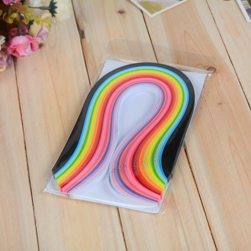 混色衍纸26色衍纸衍纸纸条5mm衍纸材料手工纸衍纸条批发详情5