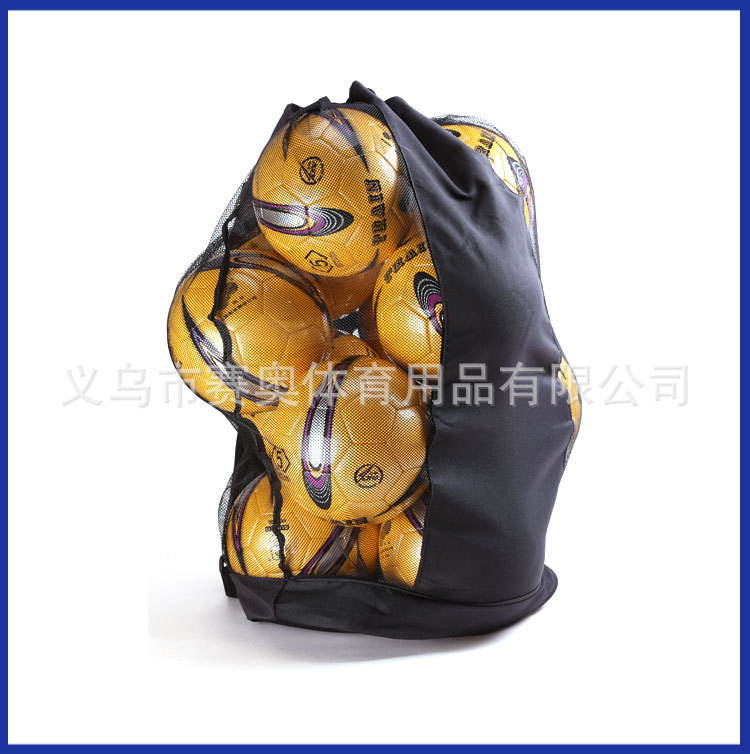 大号足球袋篮球网兜球包帆布篮球包篮球袋足球运动包收纳加厚型详情12