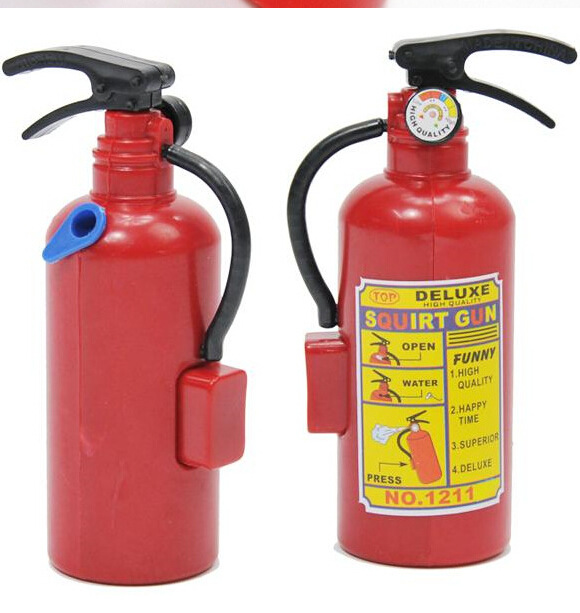 Creative prank fire extinguisher water gun, red-shaped silicone water gun toy, funny pinch slow rebound small commodity pic 6