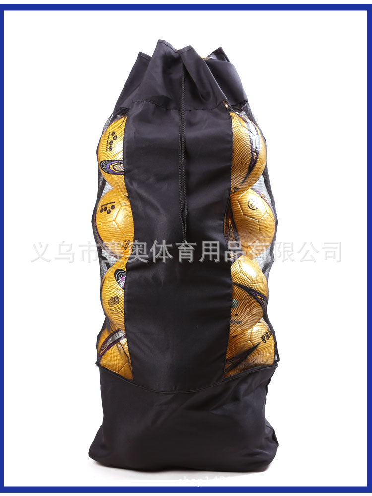 大号足球袋篮球网兜球包帆布篮球包篮球袋足球运动包收纳加厚型详情13