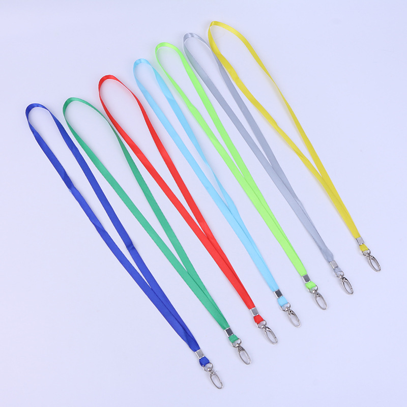 Factory wholesale 1.0cm plain texture pointed hook straps, mobile phone lanyards, name tags, hanging ropes, ID card iron hook ropes pic 36