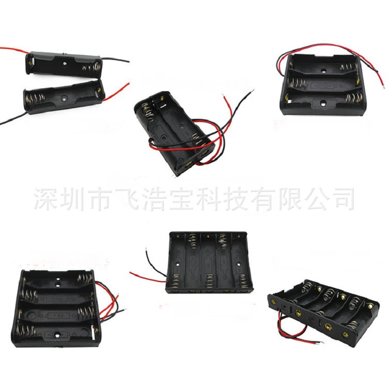 2 No. 5 batteries with no cover and switch, 3 No. 7 battery boxes, 4 No. 5 batteries, 3 No. 5 AA batteries, 8 No. 5 connectors with plugs pic 11